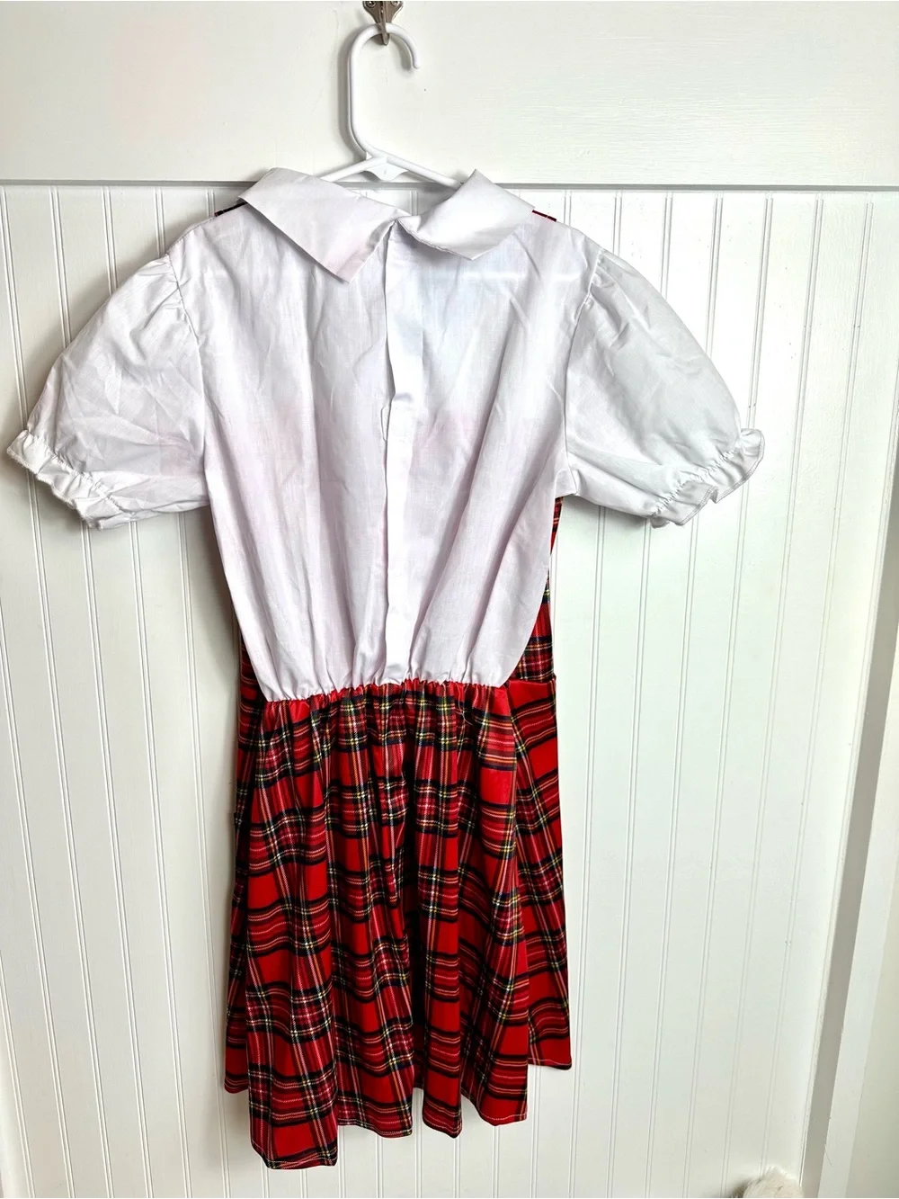 Cute Red Plaid Schoolgirl Nerd Costume … youth 10-12